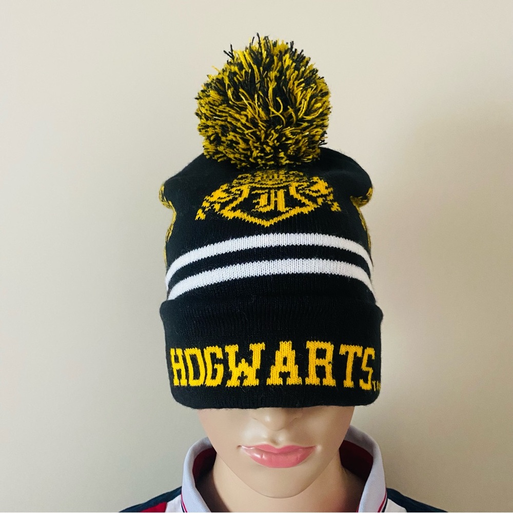 Harry Potter Hogwarts Pom-Pom Beanie Knit Hat